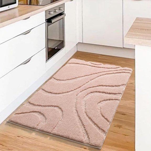 Bathroom Rugs Mat,Soft Plush Shaggy Microfiber Bath Rug,Non Slip Bath Mats For Bath[1]