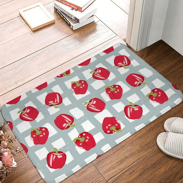 Bathroom Rugs Mat - Sweet Red Fruit Entryway Indoor Door Mat Kitchen ...