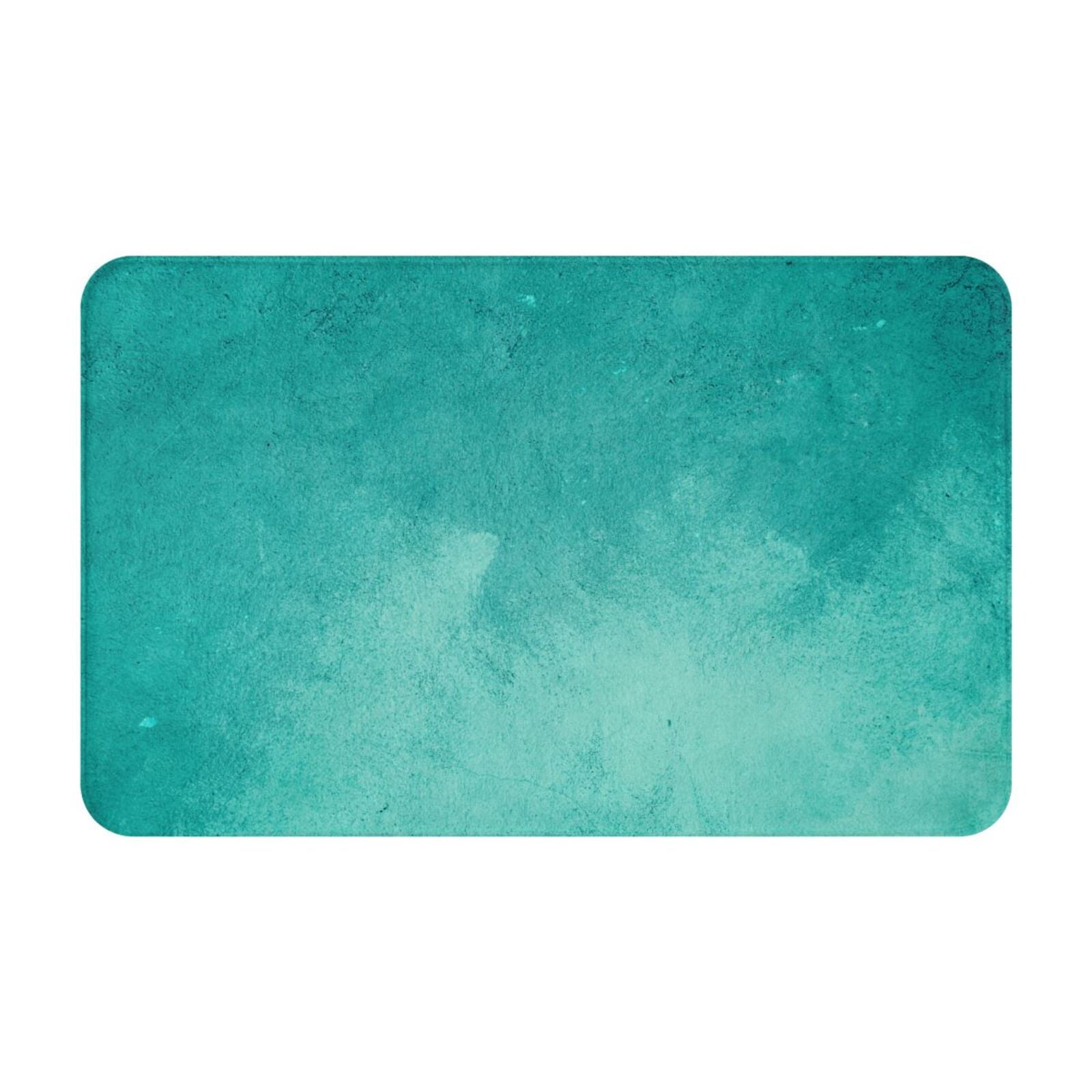 Bathroom Rugs Mat Teal Turquoise1 NonSlip Entryway Indoor Door Mat