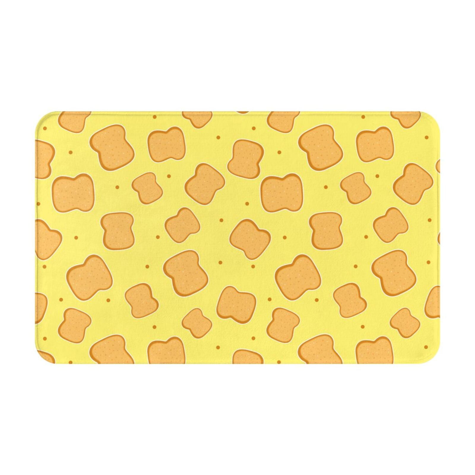 Bathroom Rugs Mat Toast NonSlip Entryway Indoor Door Mat Kitchen