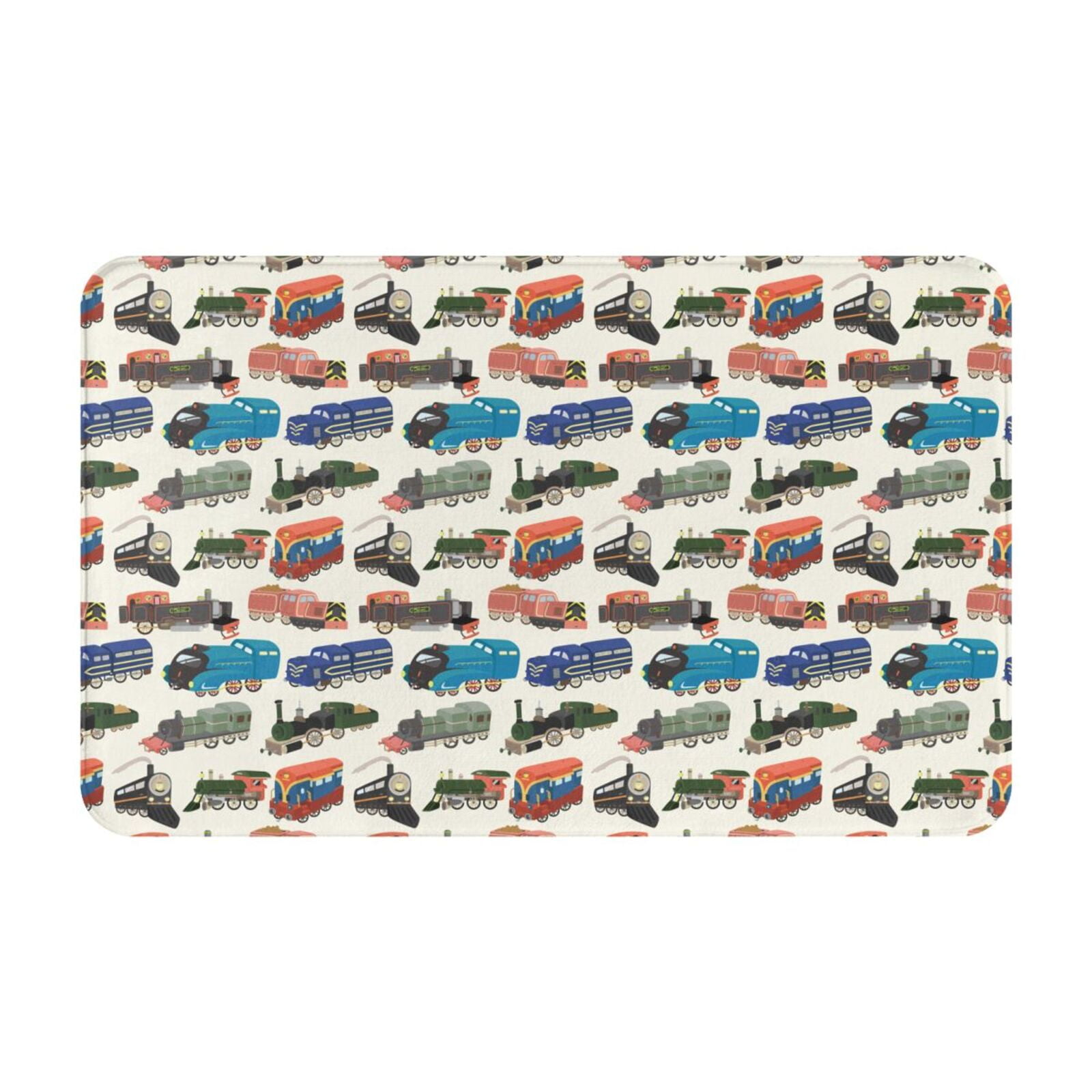 Bathroom Rugs Mat Train NonSlip Entryway Indoor Door Mat Kitchen