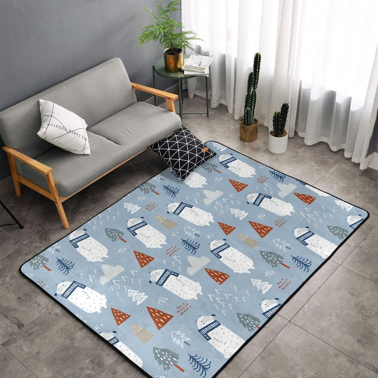 Bathroom Rugs Mat, winter Scarf beer NonSlip Bedroom Rug & Carpets