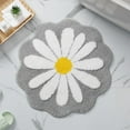 thumbnail image 1 of Bathroom Rugs and Mats Clearance Rvasteizo Cute Bathroom Mats Flower Rugs Absorbent Non Slip Mats Soft Machine Washable Rug Mats for Bedroom Kitchen Bathroom Toilet Floors 26 X 26 Inches, Gray, 1 of 5