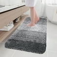 thumbnail image 1 of Bathroom Rugs and Mats Clearance Rvasteizo Living Room Bedroom Flocking Carpet Rug Bathroom Absorbent Non Slip Mats Kitchen Foot Mats Machine Wash Bathroom Rugs for Bedroom Bath Tub And Shower, Gray, 1 of 5
