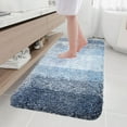 thumbnail image 1 of Bathroom Rugs and Mats Clearance Rvasteizo Living Room Bedroom Flocking Carpet Rug Bathroom Absorbent Non Slip Mats Kitchen Foot Mats Machine Wash Bathroom Rugs for Bedroom Bath Tub And Shower, Blue, 1 of 5