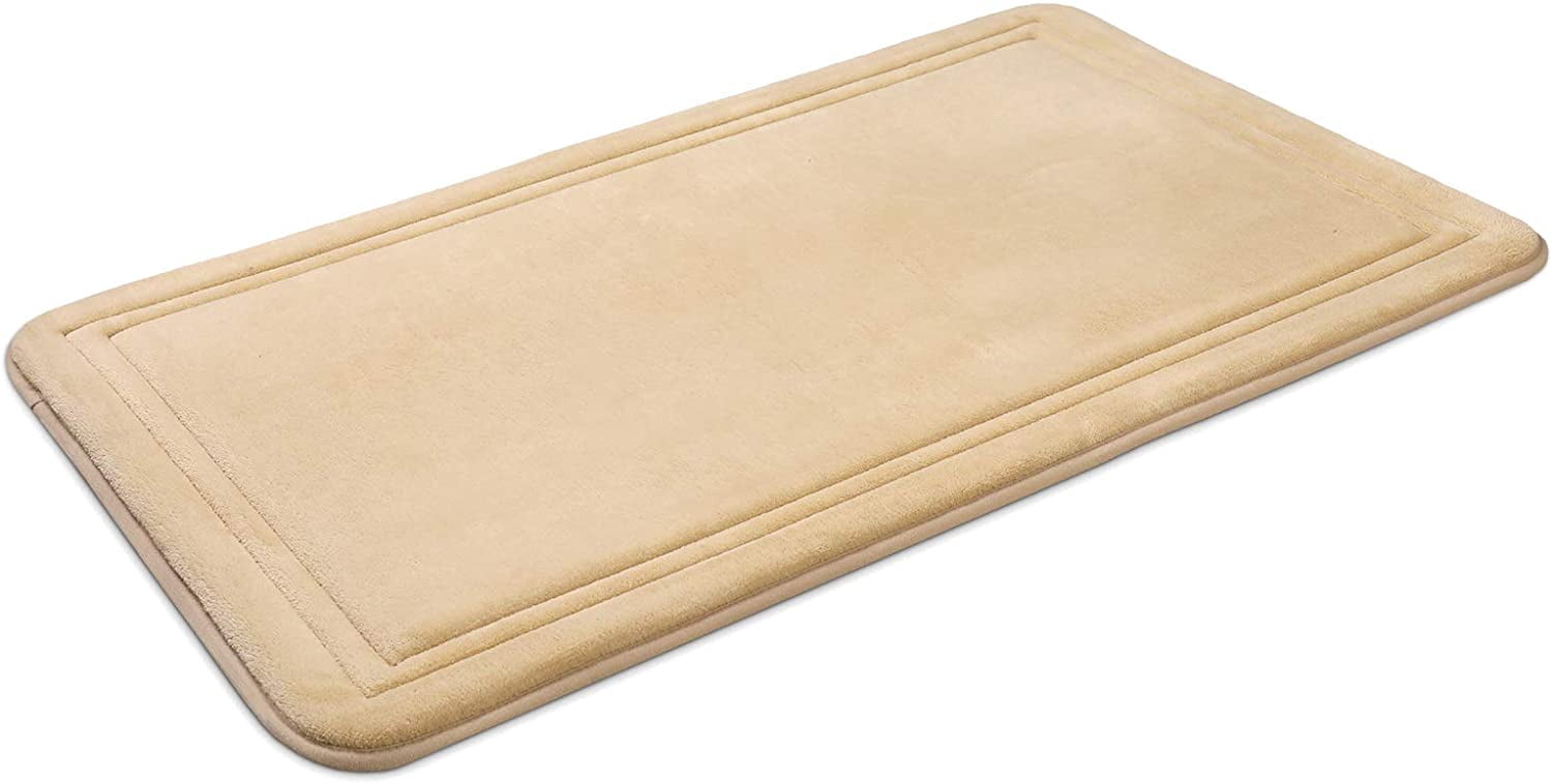 Bathroom Rugs, Memory Foam Bath Mat, Beige,20x31", ITSOFT - Walmart.com