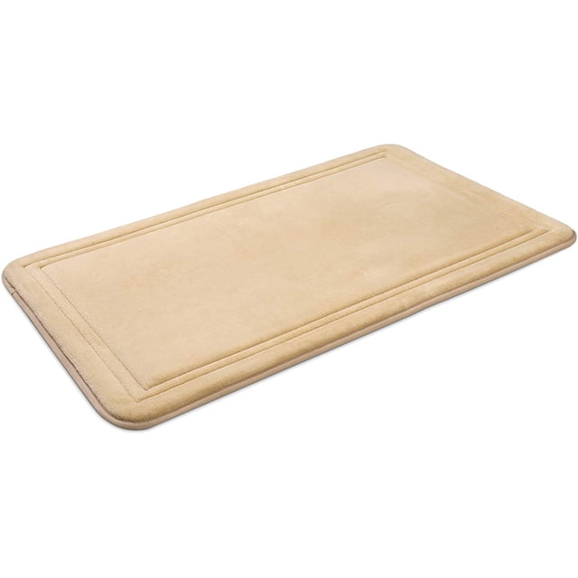 Bathroom Rugs, Memory Foam Bath Mat, Beige,20x31", ITSOFT - Walmart.com