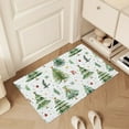 thumbnail image 1 of Bathroom Rugs, Non-Slip Floor Mats, Christmas Tree Pattern Absorbent Doorway Carpet, Machine Washable Microfiber Footrest for Bath Tub Shower Vanity Living Room Kids Room Pet Area, 40x60 cm, 1 of 7