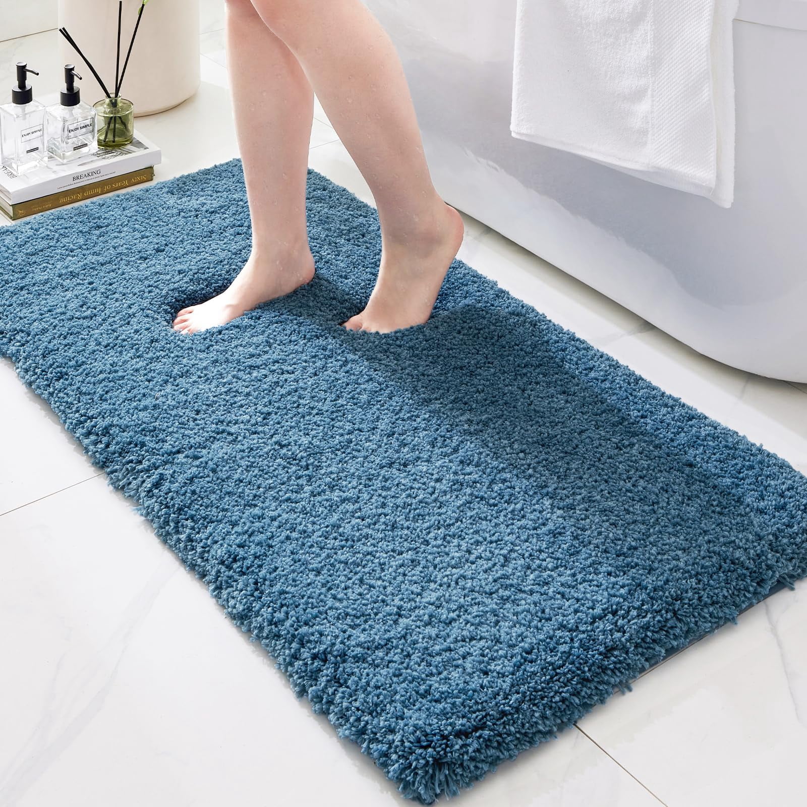 Bathroom Rugs Non Slip Washable 70x24 Ultra Thick Soft Microfiber ...