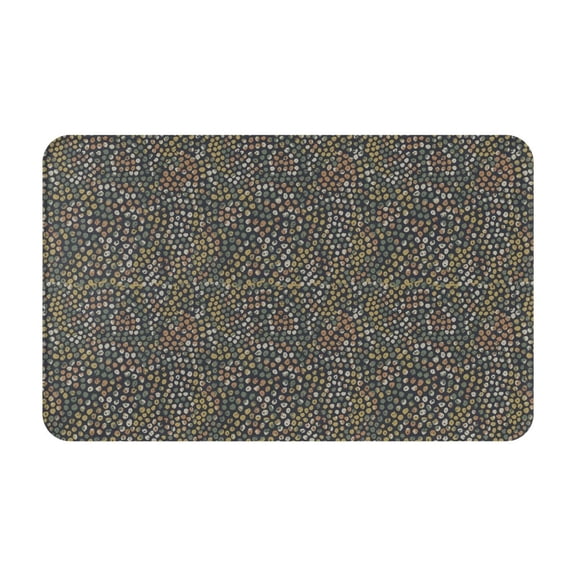 Bathroom Rugs Non Slip Washable - Abstract colorful dot Kitchen Mats for Floor, Area Rugs for Entryway Rugs Indoor, Laundry Bathroom Room Door Rug with Rubber Backing 20x31.5in