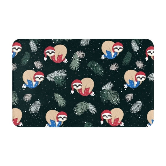 Bathroom Rugs Non Slip Washable - Baby Sloths Kitchen Mats for Floor, Area Rugs for Entryway Rugs Indoor, Laundry Bathroom Room Door Rug with Rubber Backing 20x31.5in