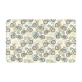 thumbnail image 1 of Bathroom Rugs Non Slip Washable - Bike Pattern round Kitchen Mats for Floor, Area Rugs for Entryway Rugs Indoor, Laundry Bathroom Room Door Rug with Rubber Backing 20x31.5in, 1 of 8