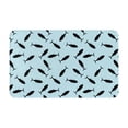 thumbnail image 1 of Bathroom Rugs Non Slip Washable - Black tuna fish Kitchen Mats for Floor, Area Rugs for Entryway Rugs Indoor, Laundry Bathroom Room Door Rug with Rubber Backing 20x31.5in, 1 of 8
