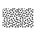 thumbnail image 1 of Bathroom Rugs Non Slip Washable - Black white Irregular polka dot Kitchen Mats for Floor, Area Rugs for Entryway Rugs Indoor, Laundry Bathroom Room Door Rug with Rubber Backing 20x31.5in, 1 of 8