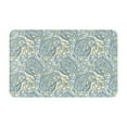 thumbnail image 1 of Bathroom Rugs Non Slip Washable - Blue Green Paisley Kitchen Mats for Floor, Area Rugs for Entryway Rugs Indoor, Laundry Bathroom Room Door Rug with Rubber Backing 20x31.5in, 1 of 8
