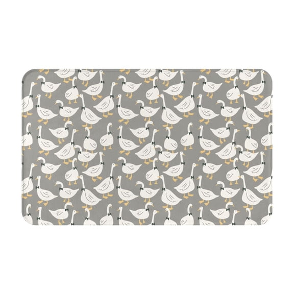 Bathroom Rugs Non Slip Washable - Classic Cartoon Cute Duck Kitchen Mats for Floor, Area Rugs for Entryway Rugs Indoor, Laundry Bathroom Room Door Rug with Rubber Backing 20x31.5in