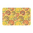 Bathroom Rugs Non Slip Washable Colourful Tie Dye 1 Kitchen Mats for