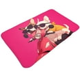 Bathroom Rugs Non Slip Washable Cool French Bulldog No.144 Water Absorbing Bath Mats for