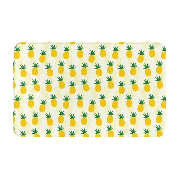 Bathroom Rugs Non Slip Washable - Cool Pineapple Kitchen Mats for Floor, Area Rugs for Entryway Rugs Indoor, Laundry Bathroom Room Door Rug with Rubber Backing 20x31.5in