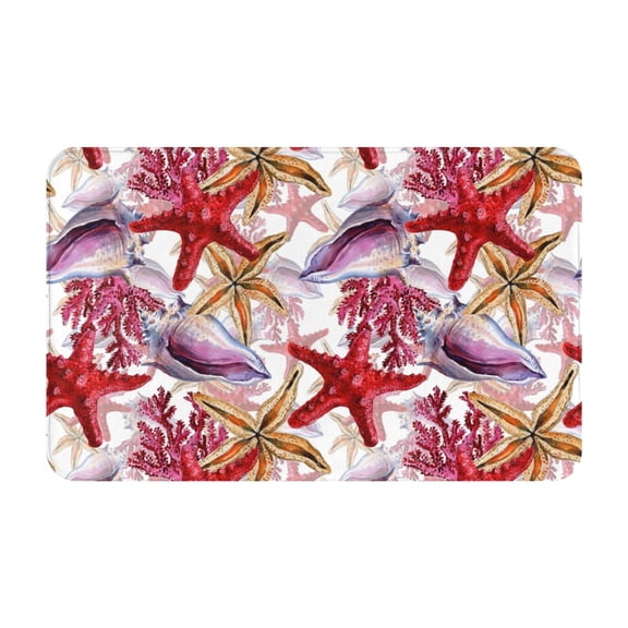 Bathroom Rugs Non Slip Washable - Coral Reef Kitchen Mats for Floor, Area Rugs for Entryway Rugs Indoor, Laundry Bathroom Room Door Rug with Rubber Backing 20x31.5in