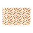 thumbnail image 1 of Bathroom Rugs Non Slip Washable - Cute Carrot Pea Kitchen Mats for Floor, Area Rugs for Entryway Rugs Indoor, Laundry Bathroom Room Door Rug with Rubber Backing 20x31.5in, 1 of 8