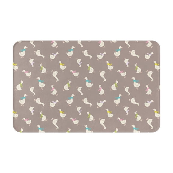 Bathroom Rugs Non Slip Washable - Cute Cartoon Duck Kitchen Mats for Floor, Area Rugs for Entryway Rugs Indoor, Laundry Bathroom Room Door Rug with Rubber Backing 20x31.5in