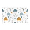 Bathroom Rugs Non Slip Washable Cute Doodle Turtles Kitchen Mats for