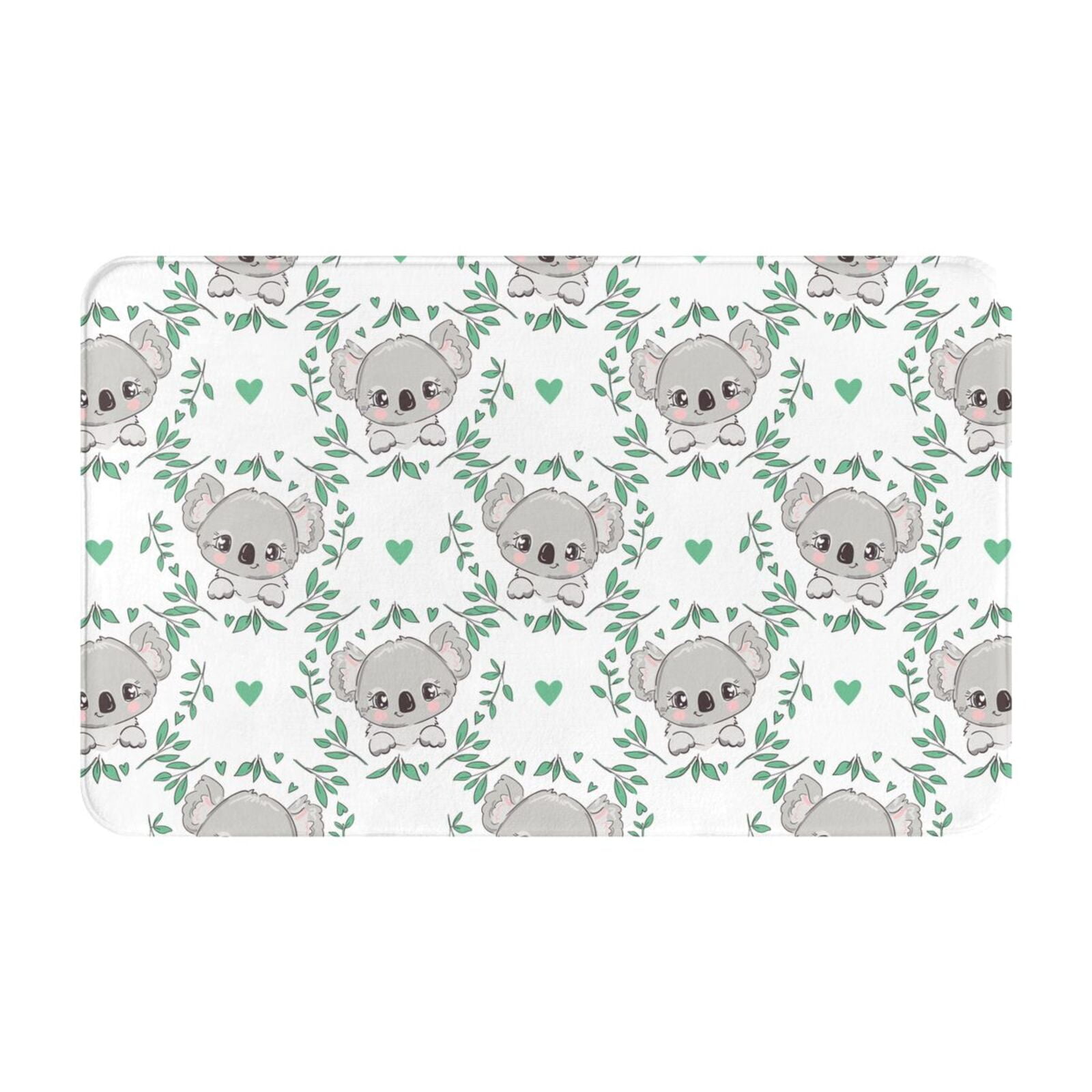 Bathroom Rugs Non Slip Washable Cute Little Koala Kitchen Mats for