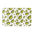 thumbnail image 1 of Bathroom Rugs Non Slip Washable - Cute Mint Green Durian Kitchen Mats for Floor, Area Rugs for Entryway Rugs Indoor, Laundry Bathroom Room Door Rug with Rubber Backing 20x31.5in, 1 of 8