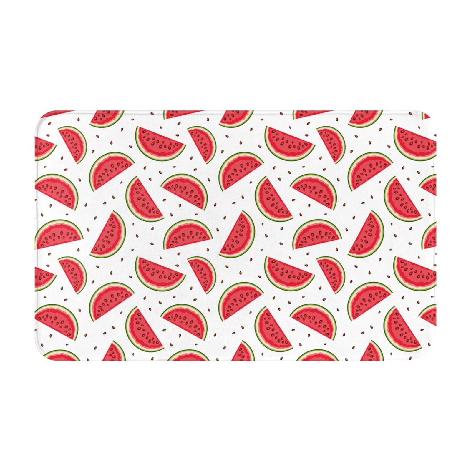 Bathroom Rugs Non Slip Washable - Cute Red Watermelon Kitchen Mats for ...