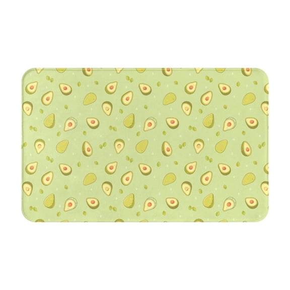 Bathroom Rugs Non Slip Washable - Cute Sweet Avocado Kitchen Mats for Floor, Area Rugs for Entryway Rugs Indoor, Laundry Bathroom Room Door Rug with Rubber Backing 20x31.5in