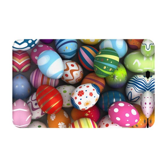 Bathroom Rugs Non Slip Washable - Easter Egg Kitchen Mats for Floor, Area Rugs for Entryway Rugs Indoor, Laundry Bathroom Room Door Rug with Rubber Backing 20x31.5in