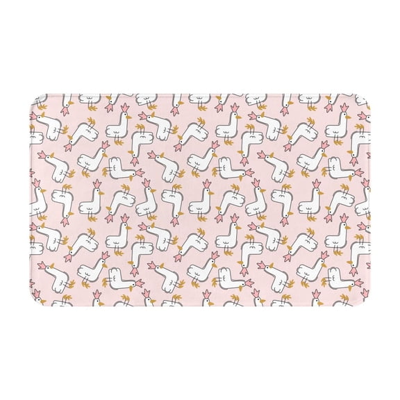 Bathroom Rugs Non Slip Washable - Goose Queen Kitchen Mats for Floor, Area Rugs for Entryway Rugs Indoor, Laundry Bathroom Room Door Rug with Rubber Backing 20x31.5in