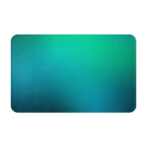 Bathroom Rugs Non Slip Washable - Green Turquoise Teal Kitchen Mats for Floor, Area Rugs for Entryway Rugs Indoor, Laundry Bathroom Room Door Rug with Rubber Backing 20x31.5in