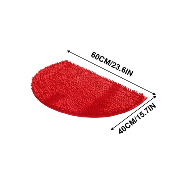 Bathroom Rugs Non Slip Washable Half Round Carpet Water Absorbing Foot Mat 40x60cm Rugs for Bedroom Washable Bedroom Rugs