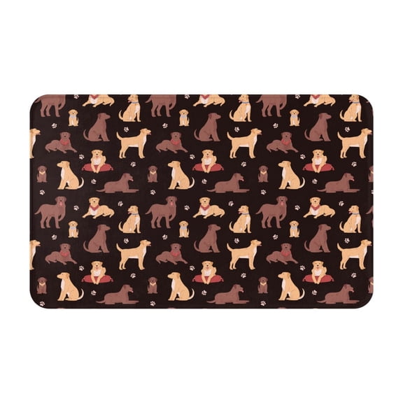 Bathroom Rugs Non Slip Washable - Labrador Retriever Dog No.1019 Kitchen Mats for Floor, Area Rugs for Entryway Rugs Indoor, Laundry Bathroom Room Door Rug with Rubber Backing 20x31.5in