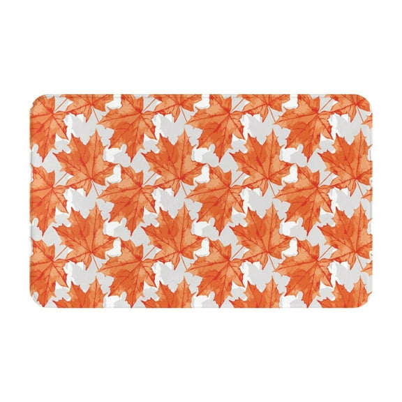 Bathroom Rugs Non Slip Washable - Maple Leaves A Kitchen Mats for Floor, Area Rugs for Entryway Rugs Indoor, Laundry Bathroom Room Door Rug with Rubber Backing 20x31.5in
