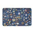 thumbnail image 1 of Bathroom Rugs Non Slip Washable - Marine Nautical Kitchen Mats for Floor, Area Rugs for Entryway Rugs Indoor, Laundry Bathroom Room Door Rug with Rubber Backing 20x31.5in, 1 of 8
