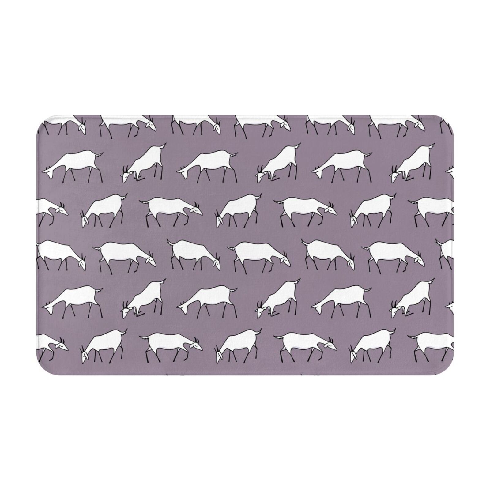 Curated visual reference: Bathroom Rugs Non Slip Washable Minimalist Cute Goat White Kitchen Photo Inspiration
