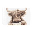 Bathroom Rugs Non Slip Washable Relaxed Cute Cow Reading Kitchen Mats