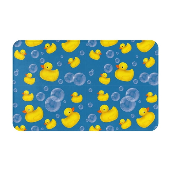 Bathroom Rugs Non Slip Washable - Rubber Duck Kitchen Mats for Floor, Area Rugs for Entryway Rugs Indoor, Laundry Bathroom Room Door Rug with Rubber Backing 20x31.5in