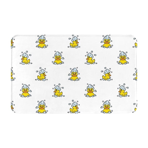 Bathroom Rugs Non Slip Washable - Rubber Duck Showe Kitchen Mats for Floor, Area Rugs for Entryway Rugs Indoor, Laundry Bathroom Room Door Rug with Rubber Backing 20x31.5in