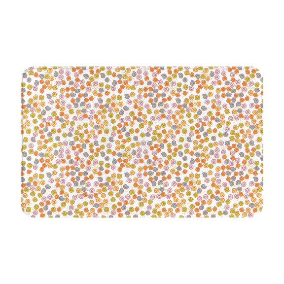 Bathroom Rugs Non Slip Washable - Seashell colorful Kitchen Mats for Floor, Area Rugs for Entryway Rugs Indoor, Laundry Bathroom Room Door Rug with Rubber Backing 20x31.5in