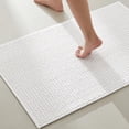 thumbnail image 1 of BULULOM Bathroom Rugs Non Slip Washable, Super Absorbent Thin Bath Mat Quick Dry Low Pile Bathroom Cerpet, White 24"x36", 1 of 10