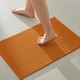 thumbnail image 1 of Bathroom Rugs Non Slip Washable, Super Absorbent Thin Bath Mat Small Quick Dry Low Pile Bathroom Rug, Orange 16"x24", 1 of 9