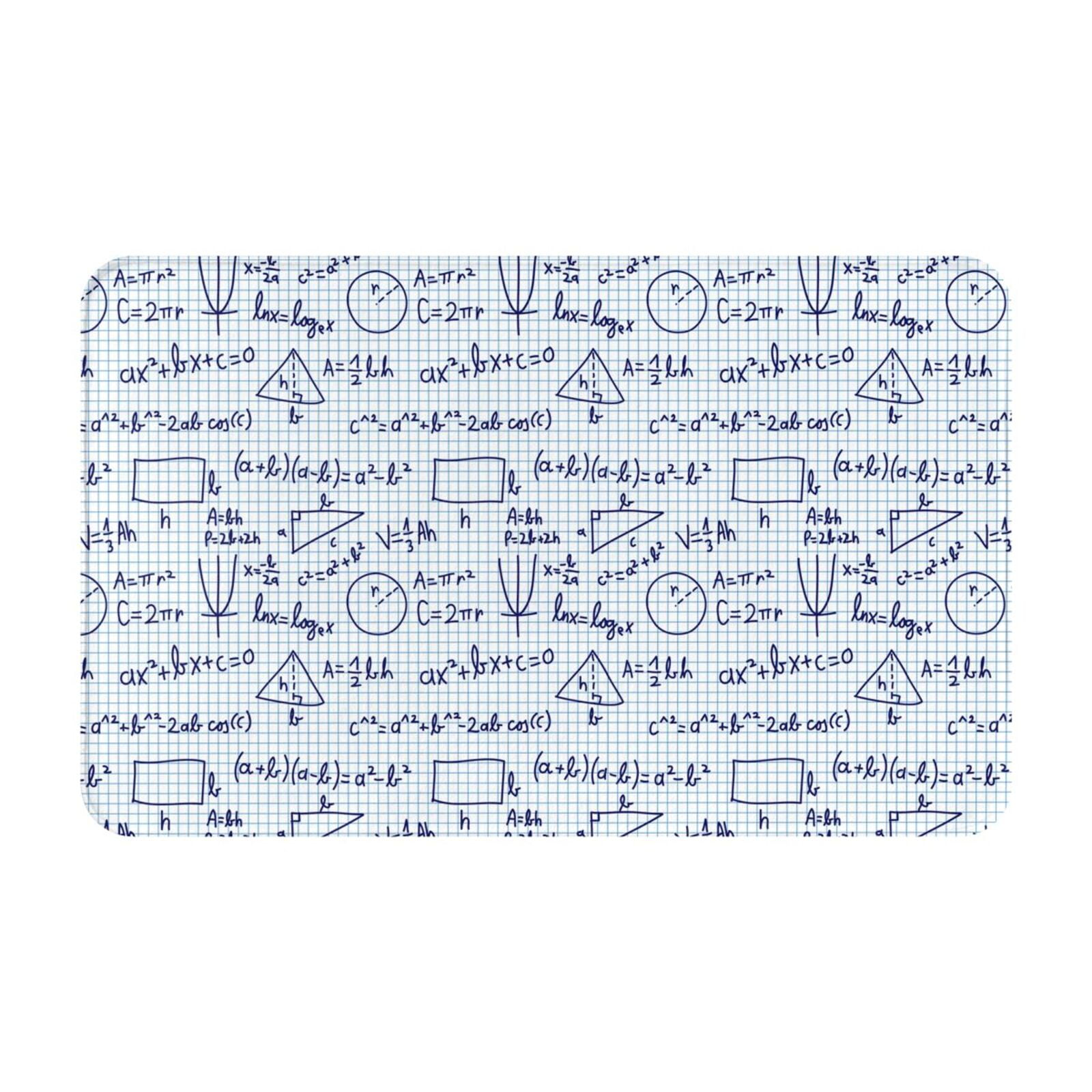 Bathroom Rugs Non Slip Washable, Tasteful Math Equation Water Absorbing ...