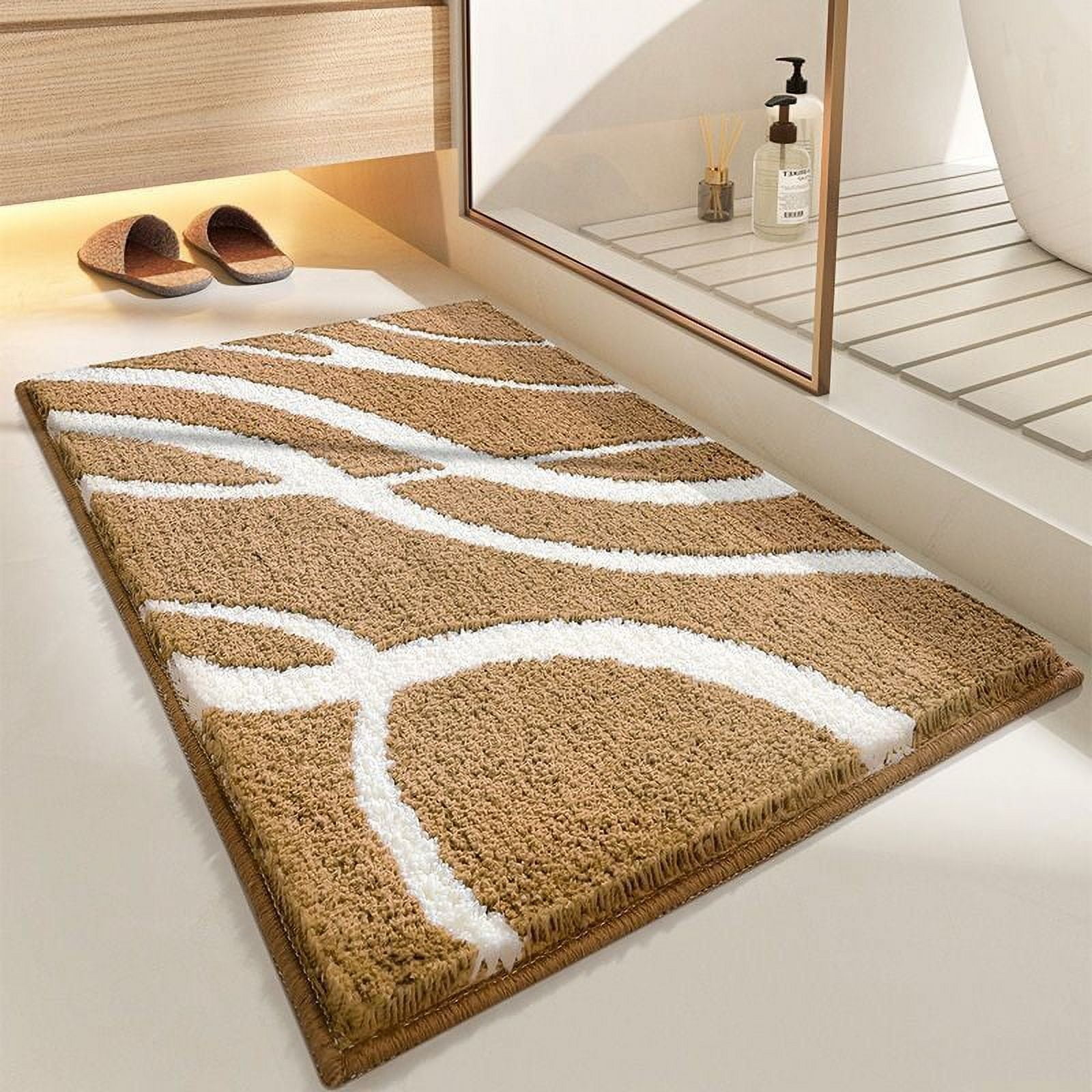 Bathroom Rugs Non Slip Washable, Ultra Soft and Water Absorbent Bath ...