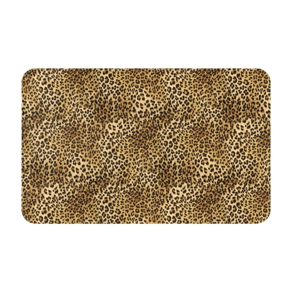 Bathroom Rugs Non Slip Washable - abstract Leopard tiger print Kitchen Mats for Floor, Area Rugs for Entryway Rugs Indoor, Laundry Bathroom Room Door Rug with Rubber Backing 20x31.5in