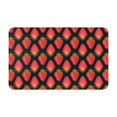 thumbnail image 1 of Bathroom Rugs Non Slip Washable - red strawberries print Kitchen Mats for Floor, Area Rugs for Entryway Rugs Indoor, Laundry Bathroom Room Door Rug with Rubber Backing 20x31.5in, 1 of 8