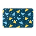 thumbnail image 1 of Bathroom Rugs Non Slip Washable - stingray cute navyblue dots Kitchen Mats for Floor, Area Rugs for Entryway Rugs Indoor, Laundry Bathroom Room Door Rug with Rubber Backing 20x31.5in, 1 of 8